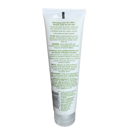 AVON Foot Works Exfoliating Scrub Green Tea and Mint - Picture 2 of 3